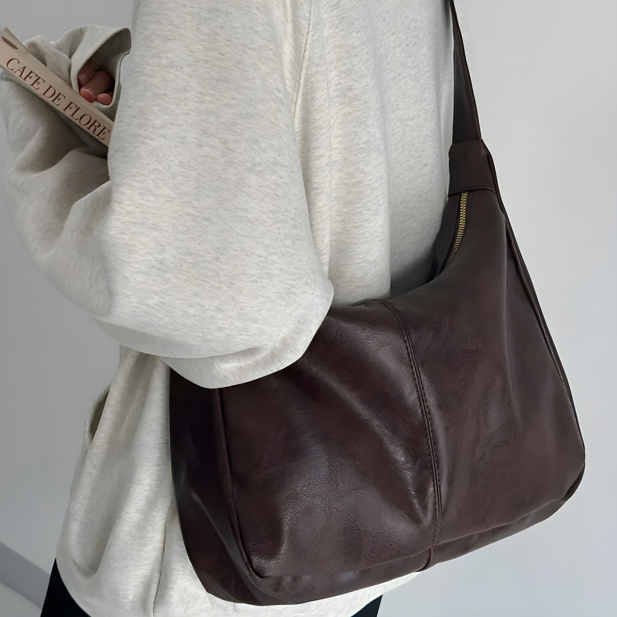 Eliance ™ Distressed Everyday Sac en cuir